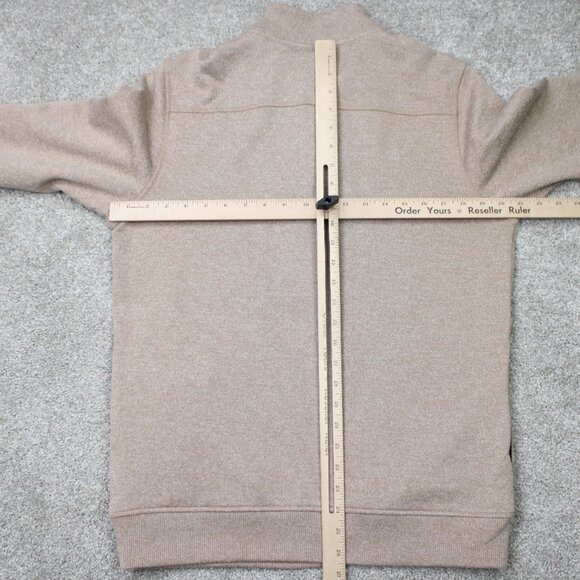 Travis Mathew Sweatshirt Mens Small Beige Hideaway 1/4 Zip Golf L/S Pullover - Picture 13 of 16